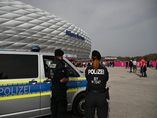 Police personnel outside the stadium before the match in Munich (Image Credit: Reuters)