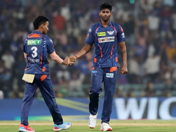 Mayank Yadav celebrating a wicket with Ayush Badoni. (Photo- IPL)