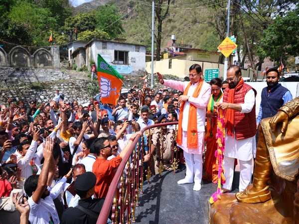 Uttarakhand Chief Minister Pushkar Singh Dhami at Sahiya in Dehradun. (Photo/Pushkar Dhami X)