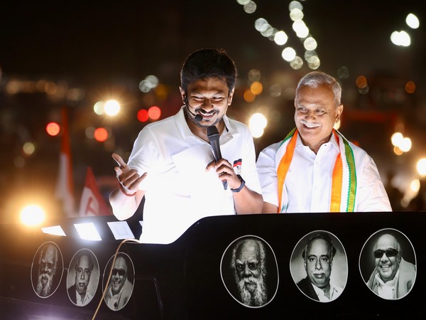 Udhanidhi Stalin held a roadshow in Puducherry (Photo/Udhanidhi Stalin's X)
