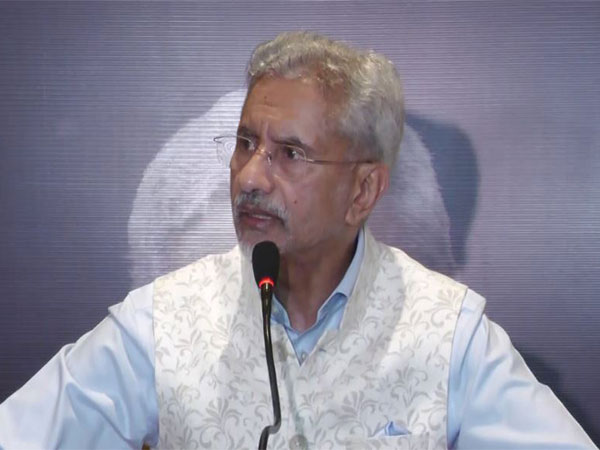 External Affairs Minister S Jaishankar addresses press conference in Gujarat (Photo/ANI)