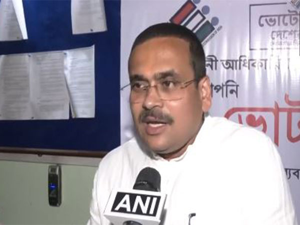 BJP candidate from Jadavpur constituency, Anirban Ganguly. (Photo/ANI)