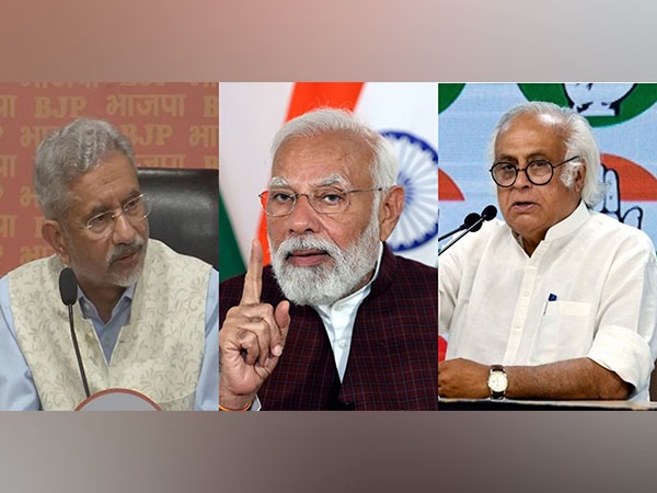 External Affairs Minister S Jaishankar, Prime Minister Narendra Modi and Congress leader Jairam Ramesh (File Photo/ANI)