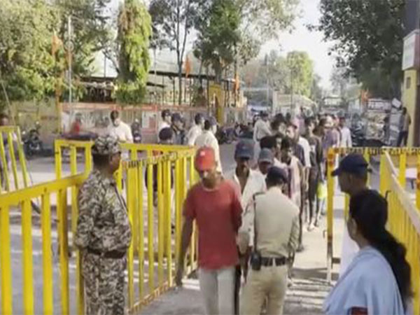 Hindu devotees proceeding towards the Bhojshala Complex to offer prayers (Photo/ANI)