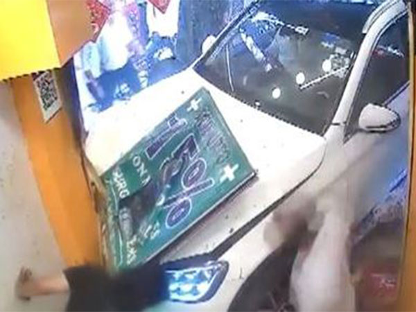 Screengrab of CCTV footage confirmed by the police. (Photo/ANI)