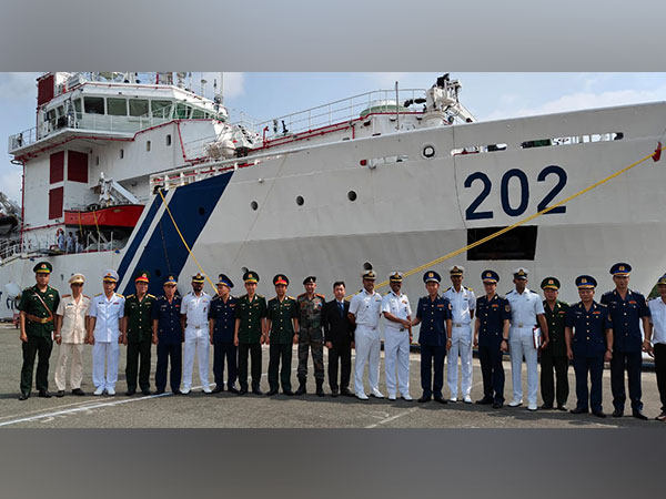 Indian Coast Guard ship in Vietnam (Photo/ANI)