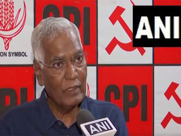 CPI leader D Raja. (Photo/ANI)