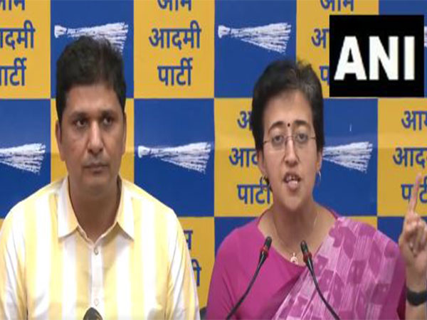 AAP leader Saurabh Bharadwaj and AAP leader Atishi (Photo/ANI)