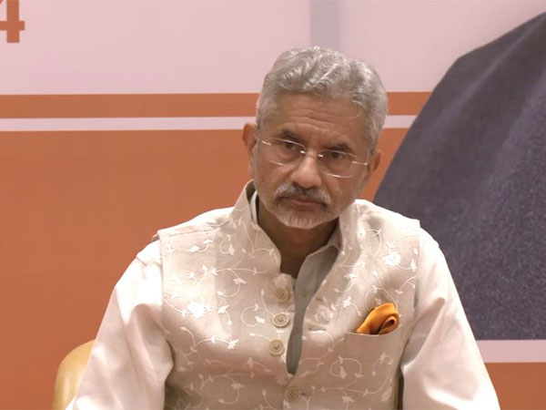 External Affairs Minister S Jaishankar addresses press conference in Ahmedabad (Photo/ANI)