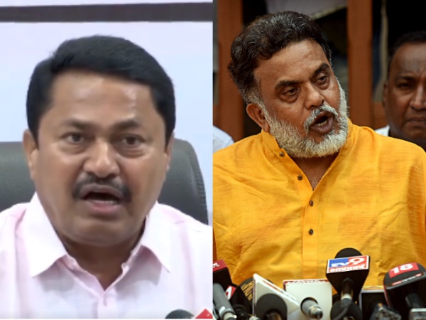 Congress Maharashtra president Nana Patole and Sanjay Nirupam. (Photo/ANI)