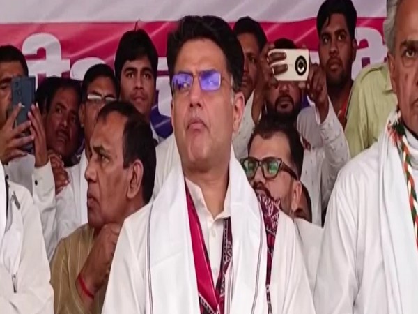 Congress leader Sachin Pilot in Tonk district on Wednesday. (Photo/ANI) 