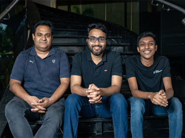 Founders of Scrut Automation (L–R): Kush Kaushik, Aayush Ghosh Choudhury, and Jayesh Gadewar