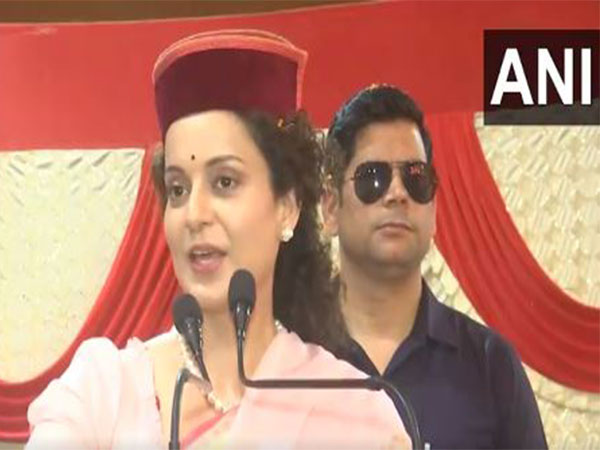 BJP Mandi candidate Kangana Ranaut. (Photo/ANI)