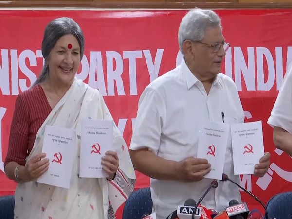 CPI(M) leader Brinda Karat and Sitaram Yechury (Photo/ANI) 