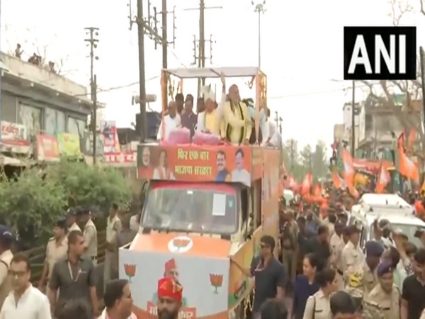 MP CM Mohan Yadav holding roadshow (Photo/ANI)