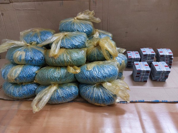 Guwahati NCB seizes over 23 kg of tramadol and 2200 Nitrazepam tablets (Photo/ANI)