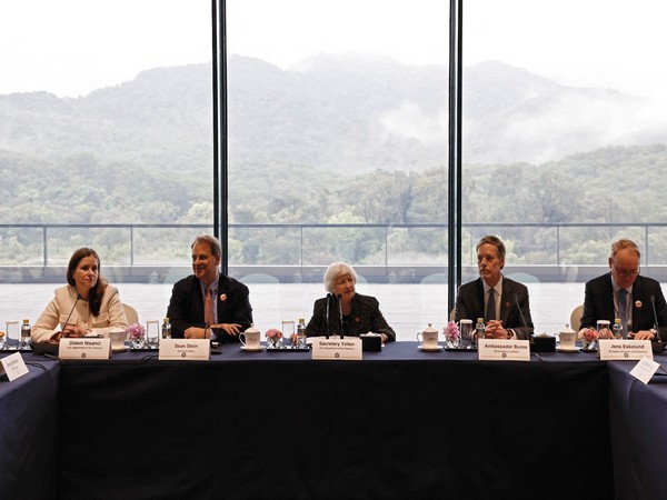 U.S. Treasury Secretary Janet Yellen attends a business leaders roundtable at the Baiyun International Conference Center in Guangzhou (Photo/Reuters)