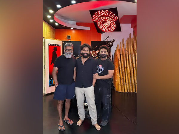 Sukumar, Allu Arjun and Devi Sri Prasad (Image Source: Instagram)