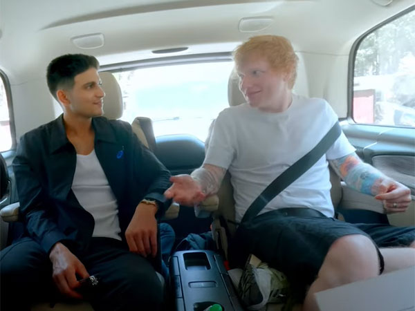 Shubman Gill, Ed Sheeran (Image source: YouTube)
