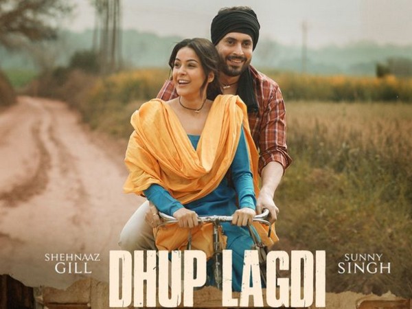 Shehnaaz Gill, Sunny Singh in the poster of 'Dhup Lagdi' (Image source: Instagram/shehnaazgill)