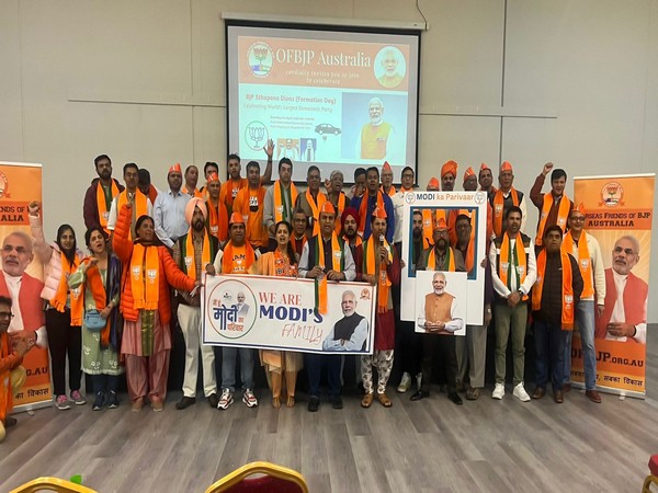 Overseas supporters of BJP in Australia (Photo/ANI)