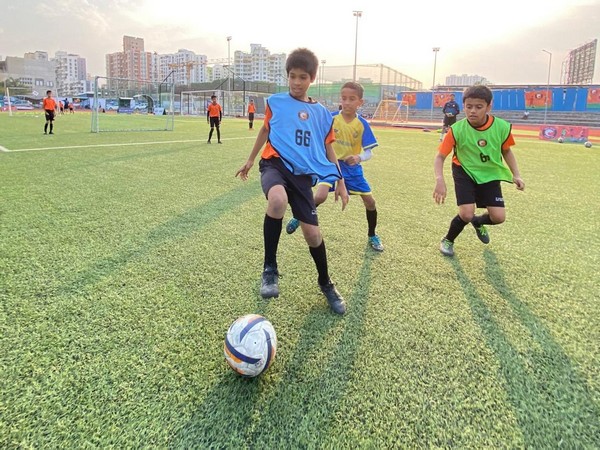 Boys practicing ahead of Blue Cubs League (Image: SUFC)