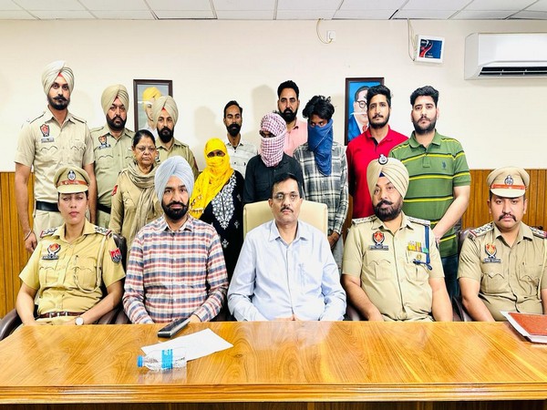 Four held for parading woman in Punjab's Tarn Taran (Photo/ANI)