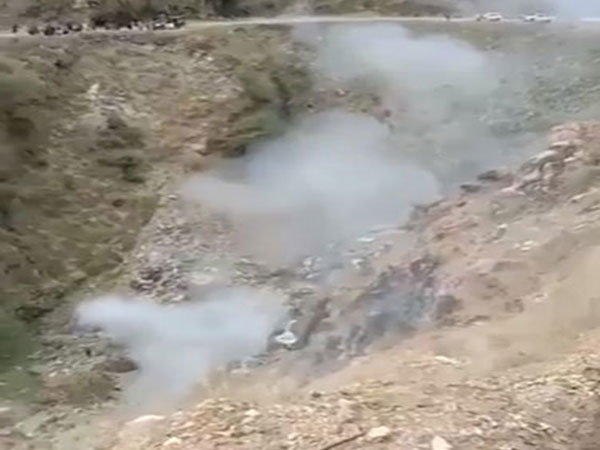 Screengrab of Viral Video of blast in Besham (Photo/X)