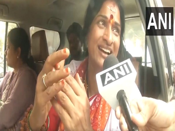 BJP candidate Madhavi Latha. (Photo/ANI)