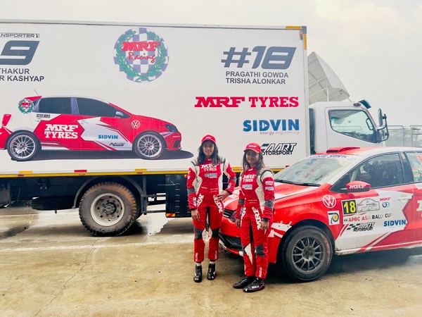 Bengaluru rallyist Pragathi Gowda (left) with co-driver Trisha Alonkar (Image: Sidvin)