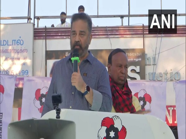 Makkal Needhi Maiam chief Kamal Haasan. (Photo/ANI)