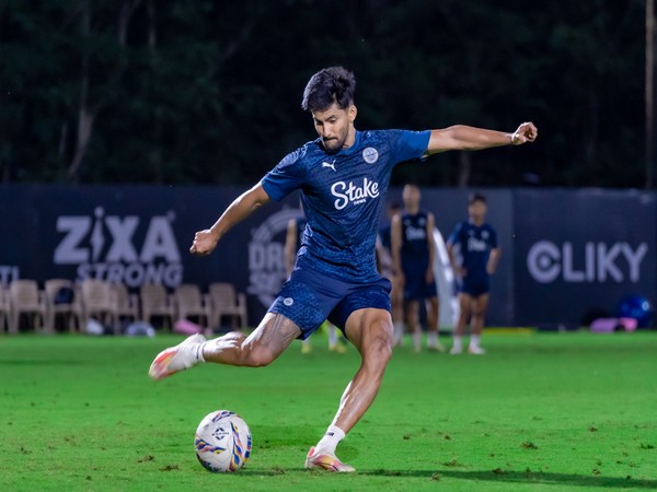 Mumbai City FC player Jayesh Rane during training session (Image: Mumbai City FC)