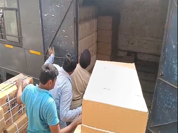 The cargo bus was taken to the police station (Photo/ANI)