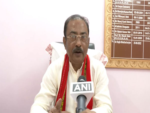 Tripura BJP President Rajib Bhattacharya (Photo/ANI)