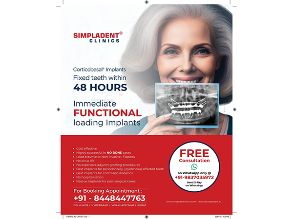 Simpladent Sparks Nationwide Smiles: Immediate Loading Dental Implants to Soon Reach Every City!