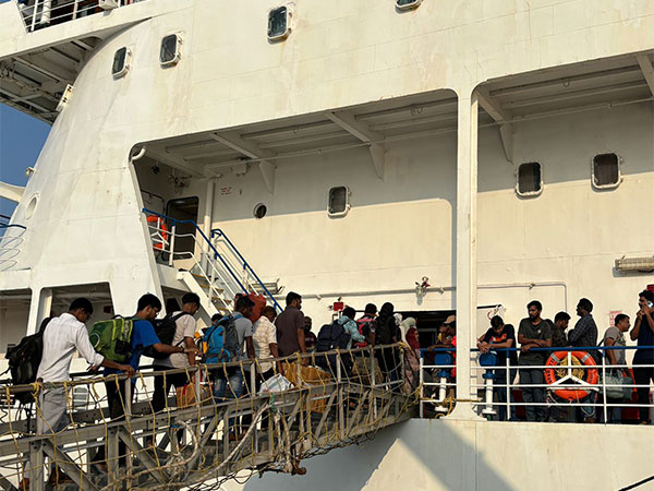 Visuals of Lakshadweep people who are gearing up to vote in the Lok Sabha polls (Photo/ANI)