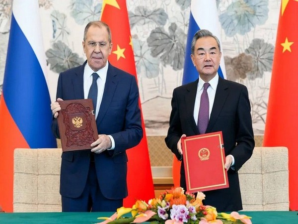 Russian Foreign Minister Sergey Lavrov, Chinese Foreign Minister Wang Yi (Image Credit: X/@mfa_russia)