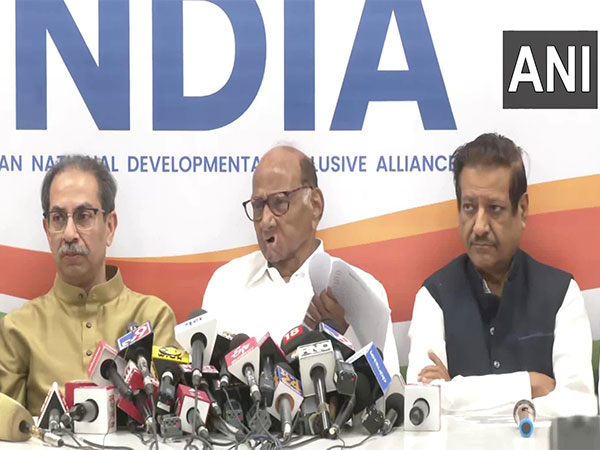 Maha Vikas Aghadi press conference (Photo/ANI)