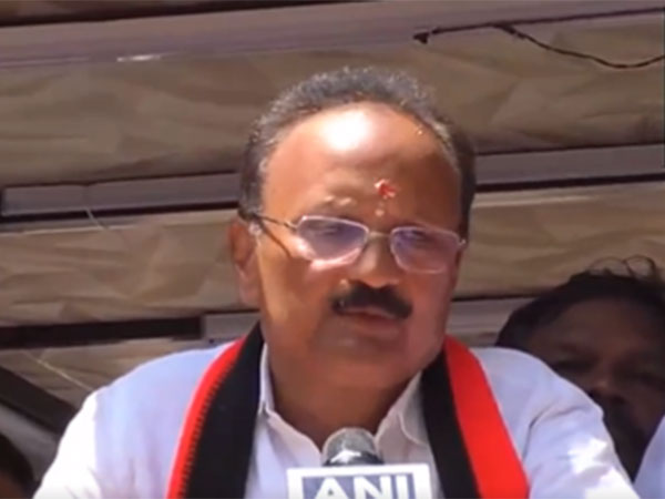 DMK candidate for Coimbatore Lok Sabha Seat Ganapathy P Rajkumar. (Photo/ANI)