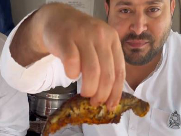 Grab taken from the video posted by RJD leader Tejashwi Yadav on Tuesday 