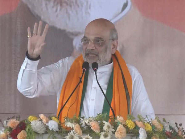 Union Home Minister Amit Shah at Dakshin Dinajpur (Photo/ANI)