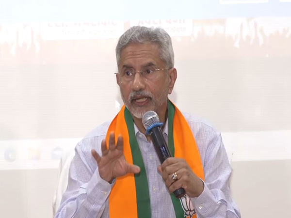 External Affairs Minister S Jaishankar addresses a press conference in Bikaner, Rajasthan on Wednesday (Photo/ANI)