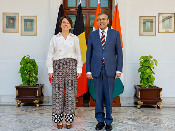 Pavan Kapoor, Secretary (West), Ministry of External Affairs and Theodora Gentzis, President of the Board, Belgian Federal Public Service Foreign Affairs (Photo credits: X/@MEAIndia)