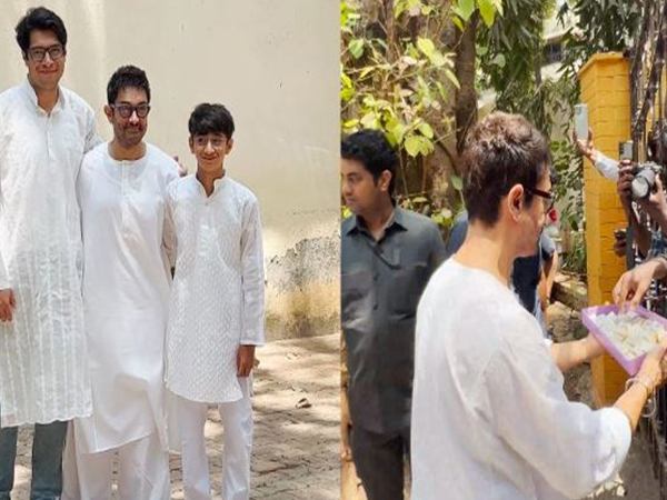 Aamir Khan, Junaid Khan, Azad Rao Khan (Image Source: ANI)