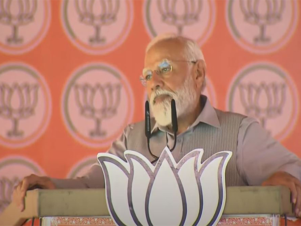 Prime Minister Narendra Modi addresses a rally in Rishikesh (Photo/ANI)