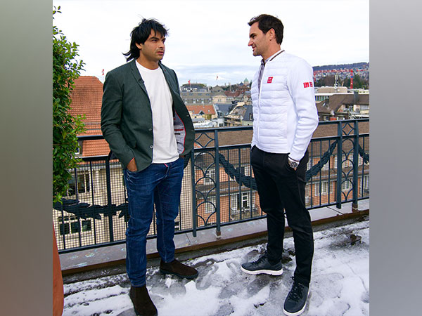 Neeraj Chopra and Roger Federer (Photo: Neeraj Chopra/X)