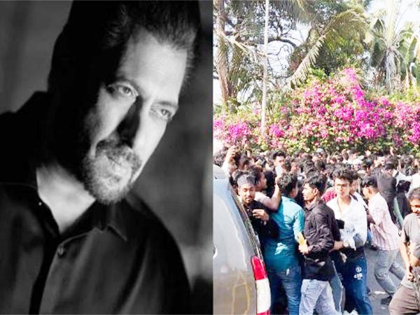 Salman Khan, Fans outside Galaxy residence (Image Source: Instagram, ANI)