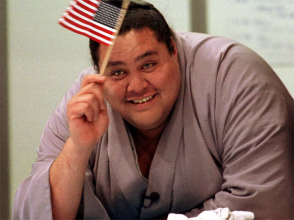 American-born sumo wrestler, Taro Akebono. (Photo Credit: Reuters)