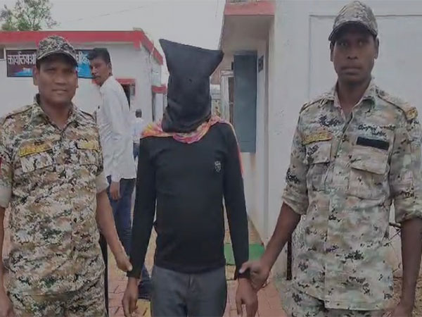 Naxal courier apprehended in joint operation by police and ITBP in Chhattisgarh (Photo/ANI)