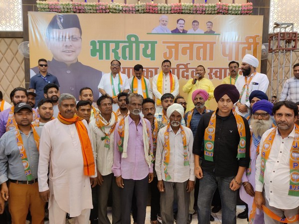 Several people belonging to minority, tribal communities join BJP in Uttarakhand's Khatima (Photo/ANI)